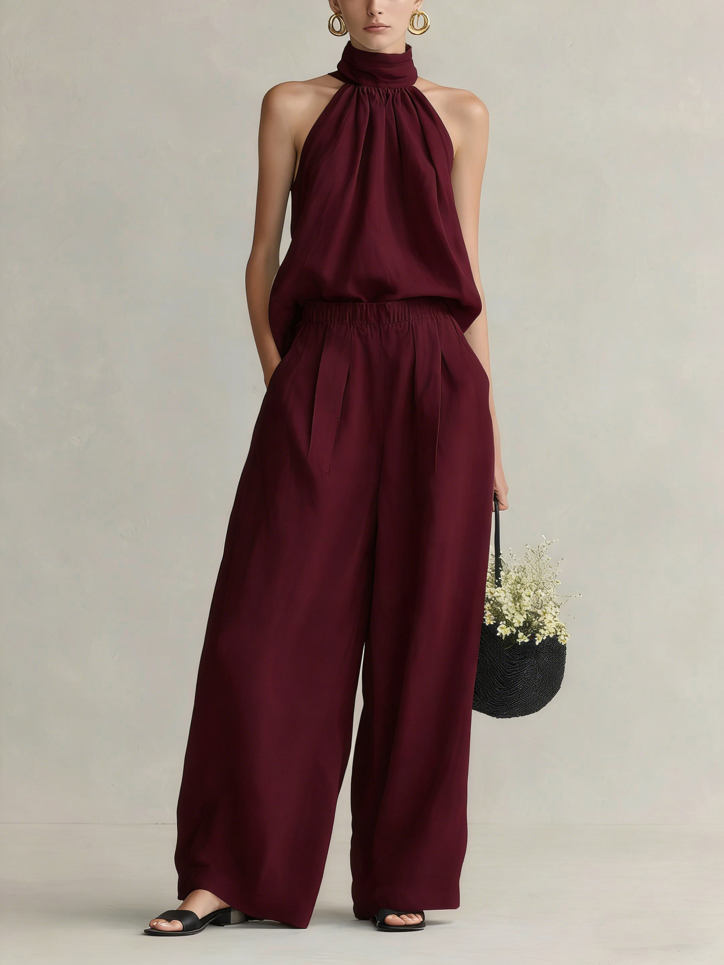 Linen Pant Wide - Женский летний комплект 2026: новый стиль,