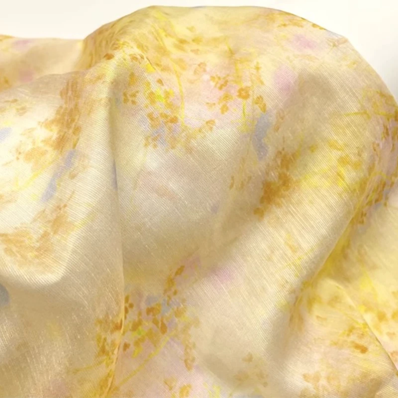 Kimono Sheer Floral - Имбирь, японский стиль, цветочный градиент, принт,