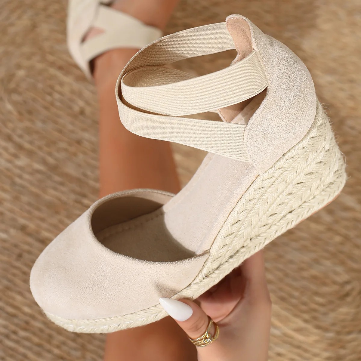 Wedge Espadrille Women - Женские эспадрильи на танкетке с закрытым