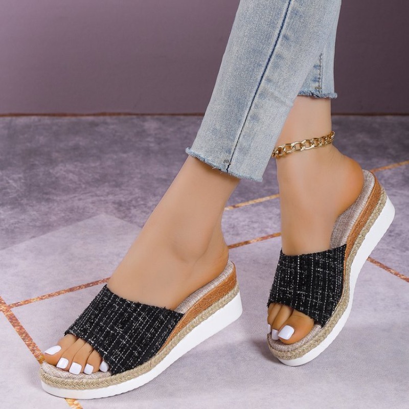 Wedge Espadrille Women - Женские сандалии на танкетке, эспадрильи на