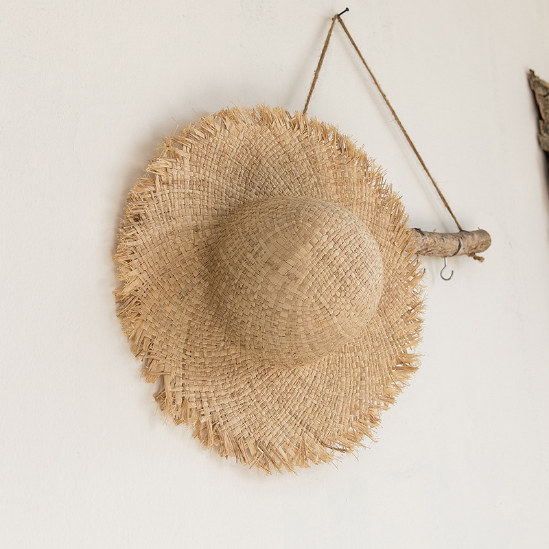 Hat Floppy Wide - Женская соломенная шляпа из рафии с