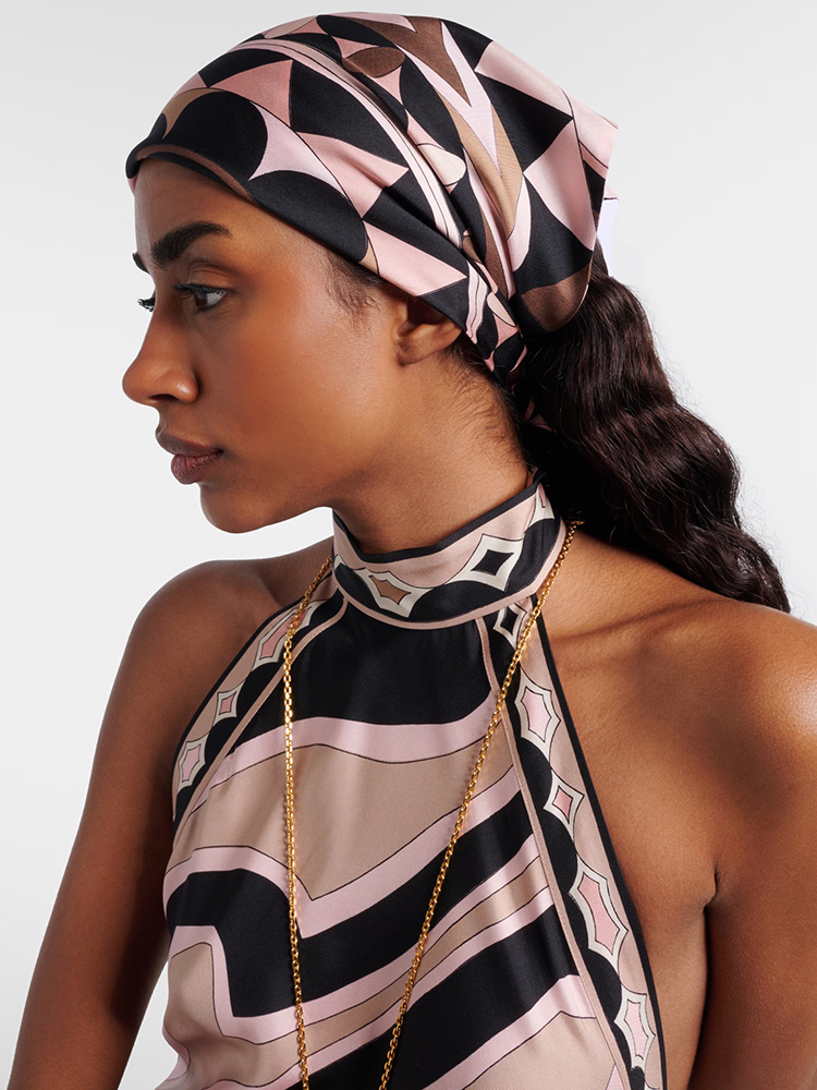 Headband Summer Knit - Летний модный пляжный платок с геометрическим