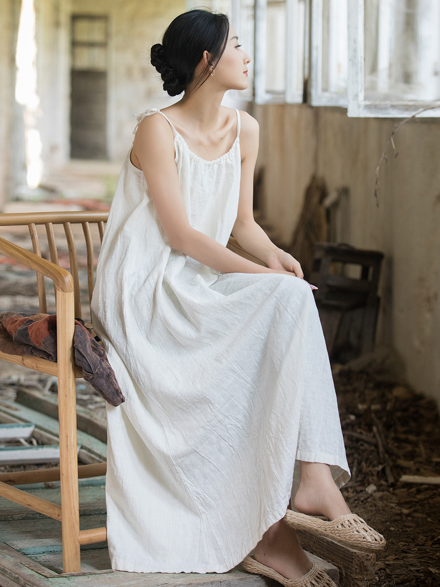 Новое женское платье в китайск – обзор и цена Linen Dress Wrap