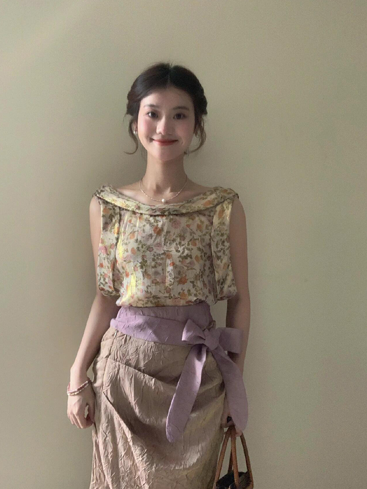 Винтажный комплект XZY: топ бе – обзор и цена Midi Skirt Floral