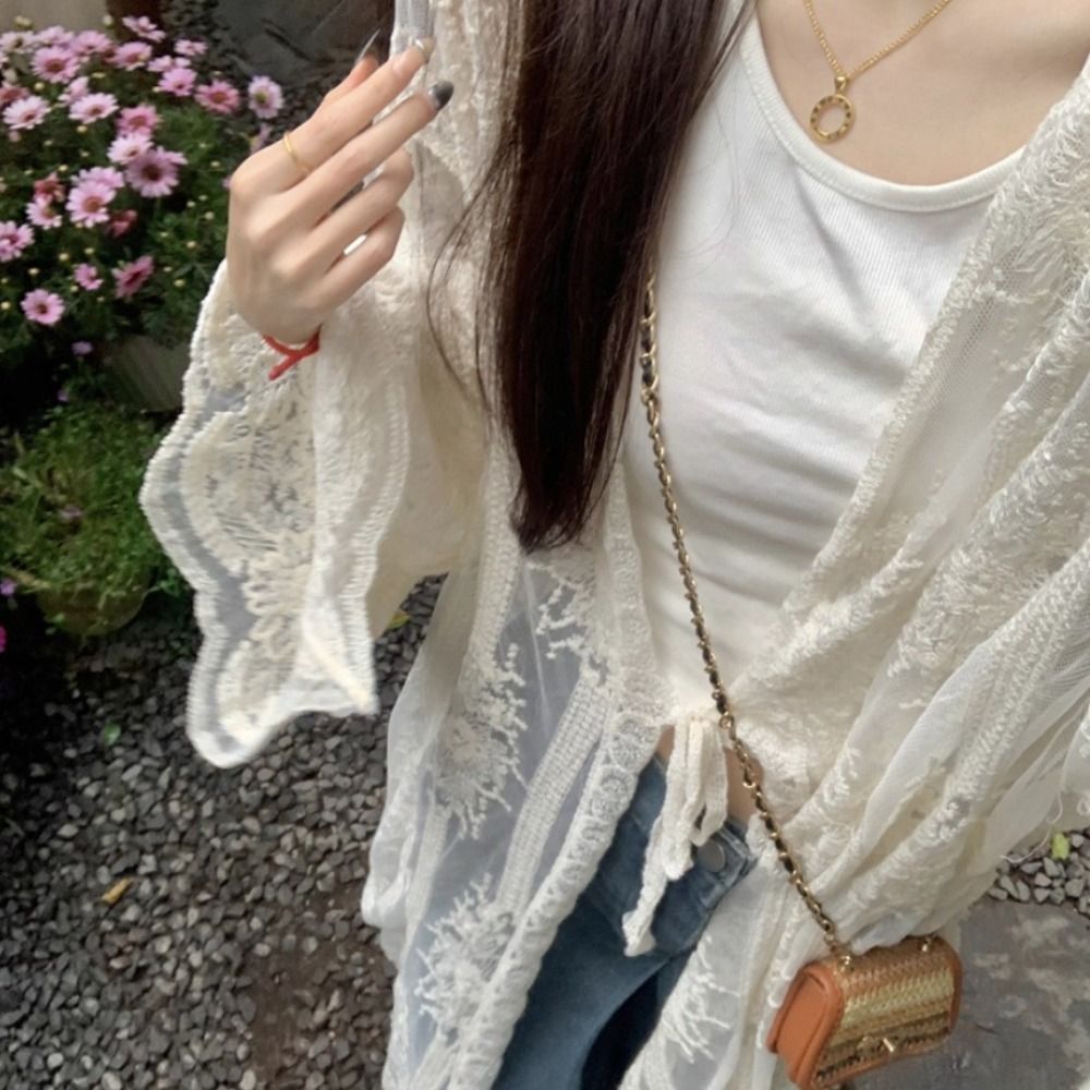 Легкая кружевная блузка на шну – обзор и цена Kimono Sheer Floral