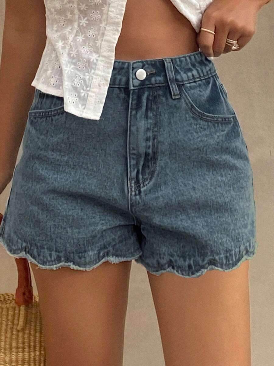 Женские свободные повседневные – обзор и цена Shorts Denim Frayed