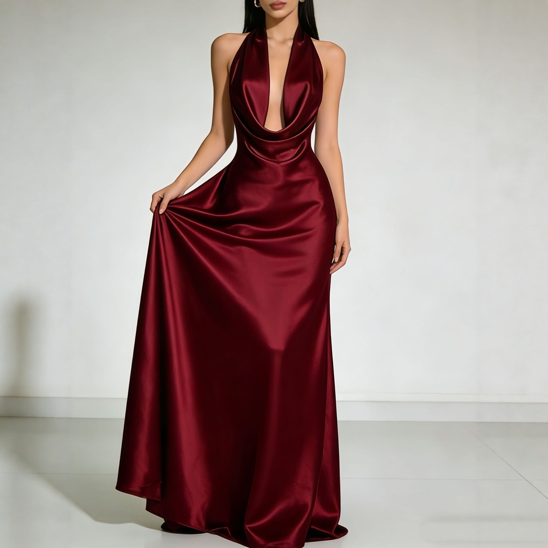 Элегантные вечерние платья 202 – обзор и цена Maxi Dress Halter