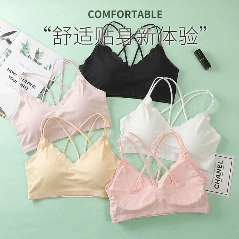 Женский бесшовный бюстгальтер  – обзор и цена Bralette Triangle Set
