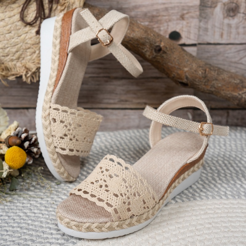 Женские кружевные сандалии на  – обзор и цена Wedge Espadrille Women