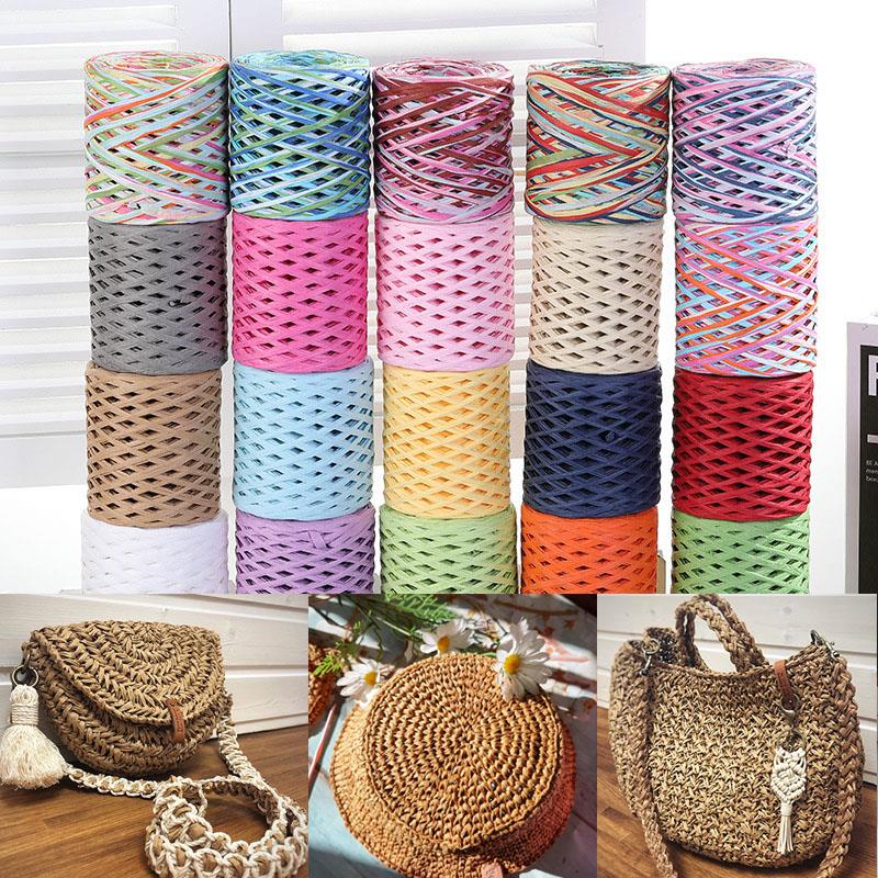 Бумажная веревка из рафии 200  – обзор и цена Crochet Bag Raffia