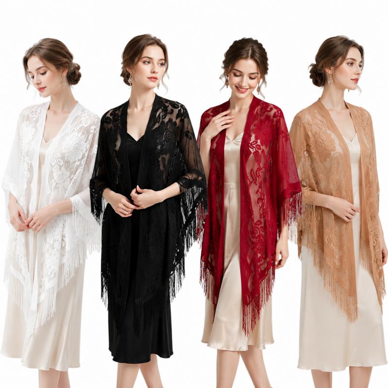 Женская кружевная накидка-шаль – обзор и цена Kimono Sheer Floral