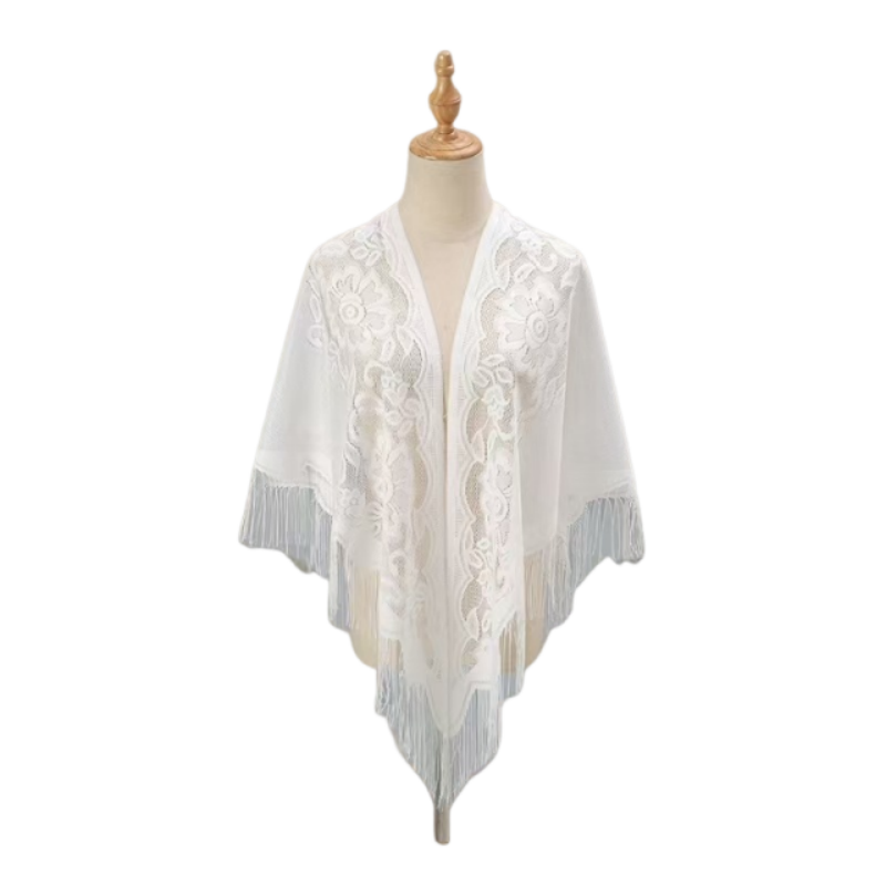 Женская кружевная накидка-шаль – обзор и цена Kimono Sheer Floral