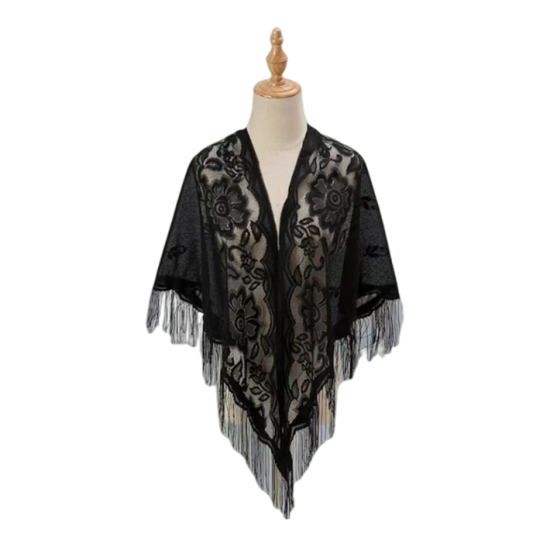 Женская кружевная накидка-шаль – обзор и цена Kimono Sheer Floral
