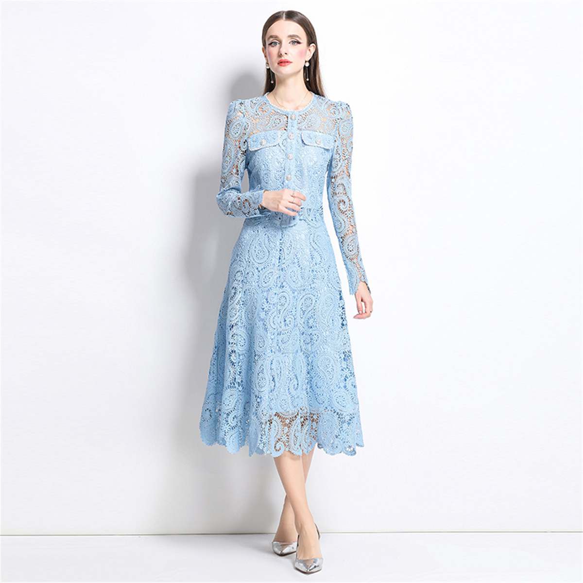 Весенний милый кружевной компл – обзор и цена Midi Skirt Floral