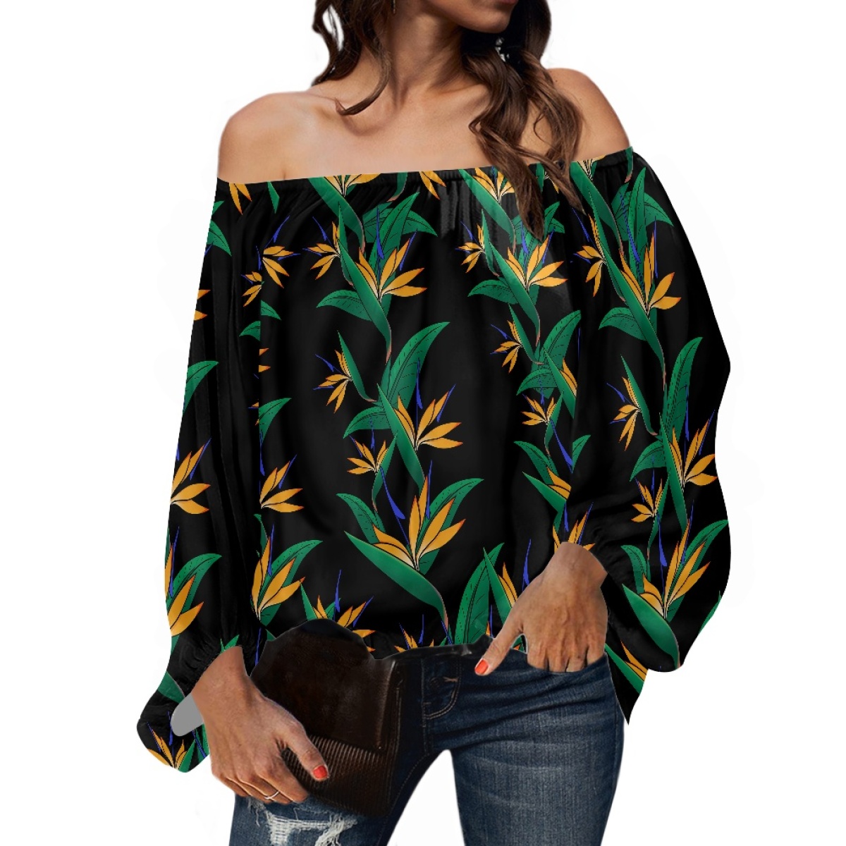 Полинезийская этническая одежд – обзор и цена Blouse Off Shoulder