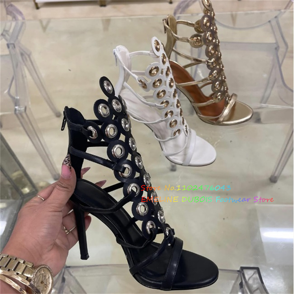 Золотые металлические босоножк – обзор и цена Sandal Strappy Heeled
