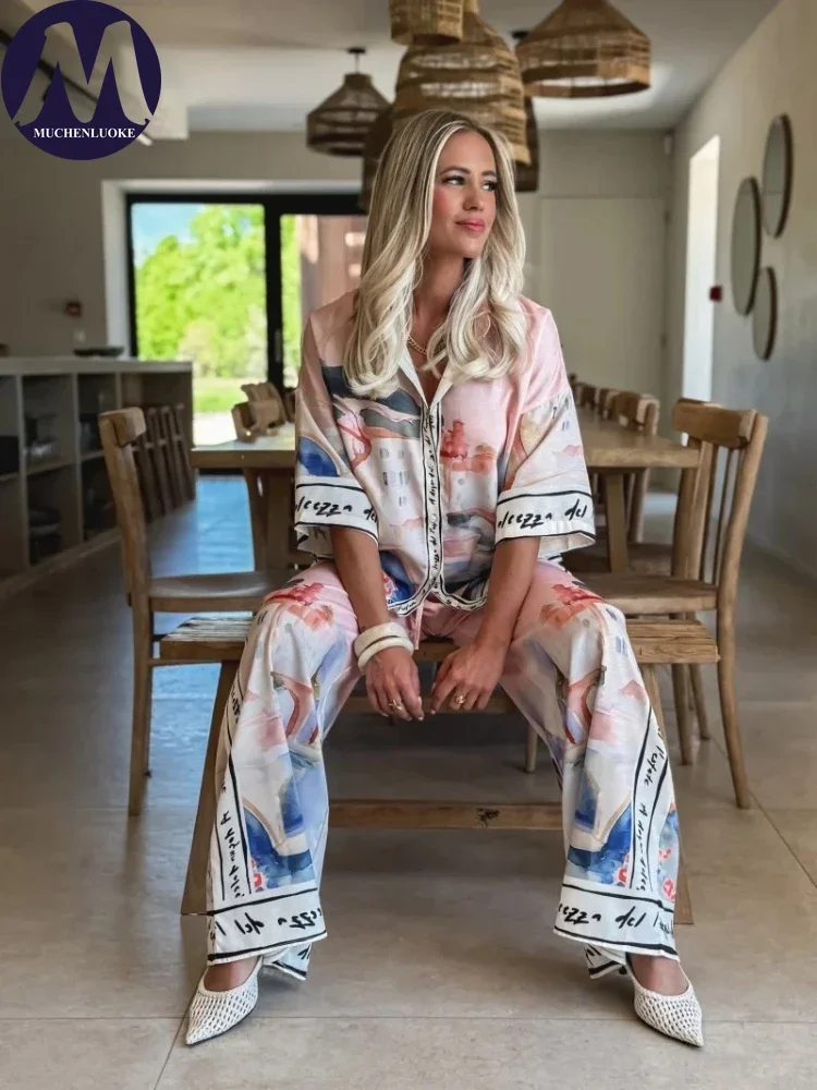 Женский комплект из 2 предмето – обзор и цена Linen Pant Wide
