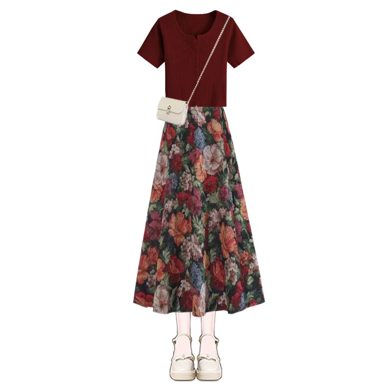 Женские футболки Lucky Wine Re – обзор и цена Midi Skirt Floral