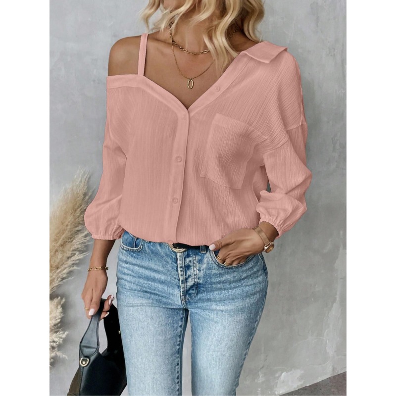 Плюс размеры 1XL-5XL, женские  – обзор и цена Blouse Off Shoulder